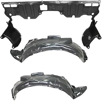 Parts N Go 2006-2011 Civic Coupe Fender Liner & Undercover Splash Guard Driver & Passenger Side
