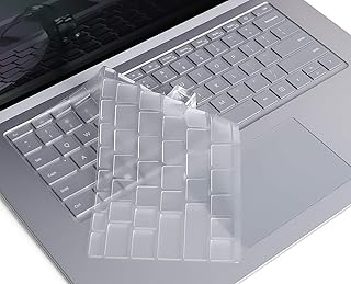 CaseBuy Ultra Thin Keyboard Cover for Microsoft Surface Laptop 5 4 3 13.5" & 15" 2022-2019, Surface Laptop 5 4 3 Keyboard Protector Skin, US Layout