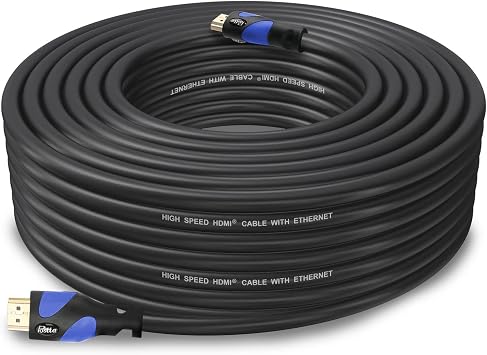 Postta HDMI Cable50 Feet Blue HDMI 2.0V Support 4K 2160P,1080P,3D,Audio Return and Ethernet - 1 Pack