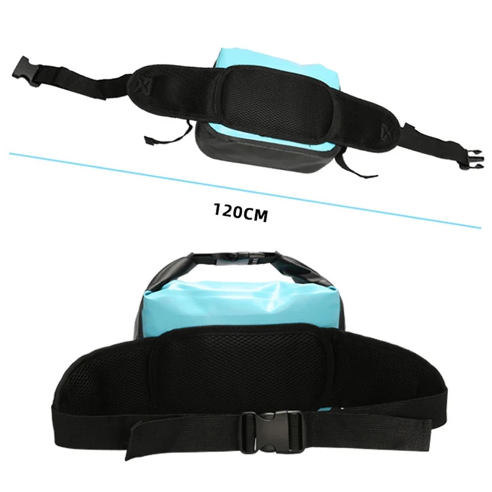 Sacca Impermeabile Borsa a tracolla impermeabile, borsa for l'acqua, portatile, zaino asciutto, for nuoto all'aperto, rafting, kayak, trekking sul fiume(Pink)