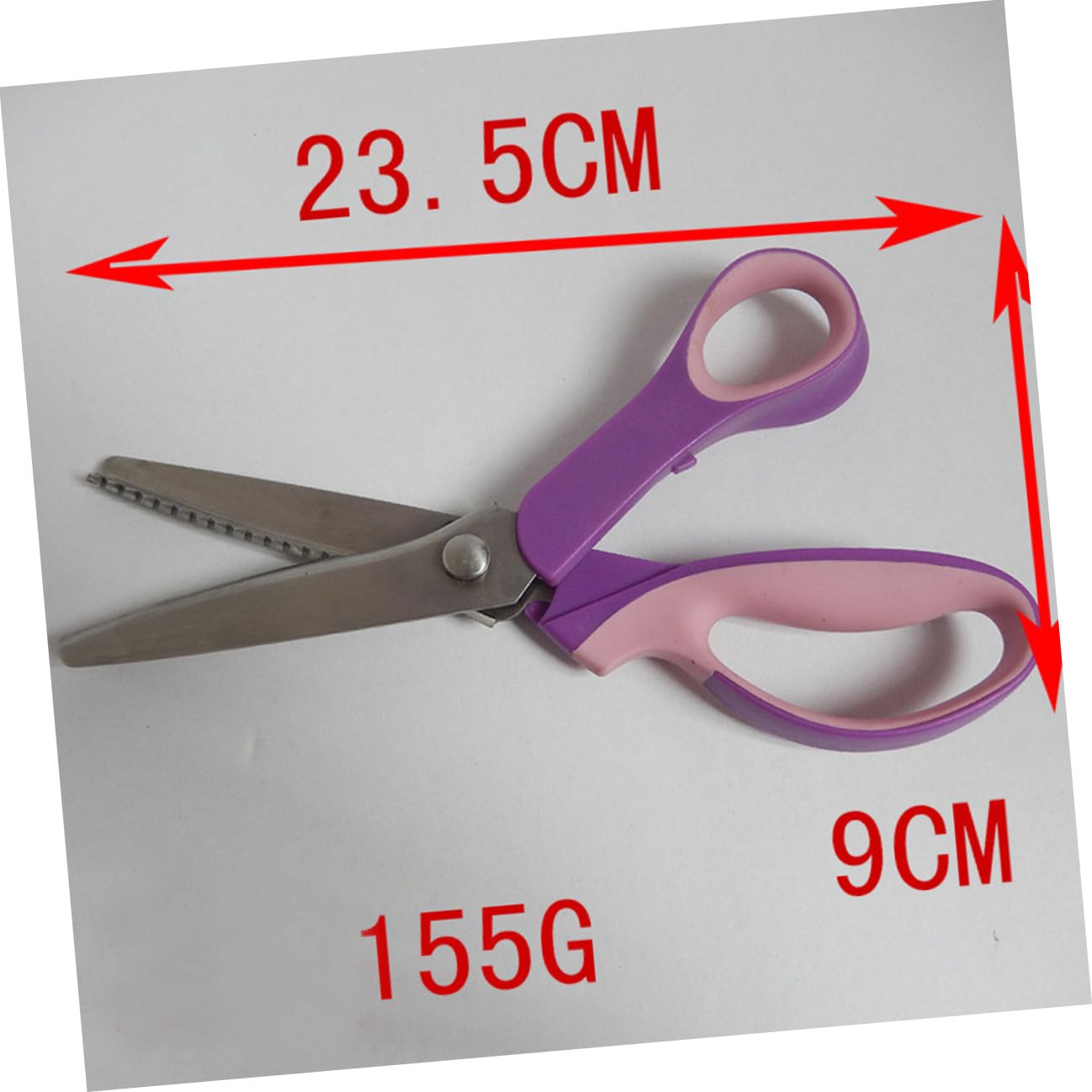 DOITOOL Tijeras De Acero Inoxidable Tijeras Dentadas Para Costura y Manualidades Mango De Acero Inoxidable Para Cortar y Bordados