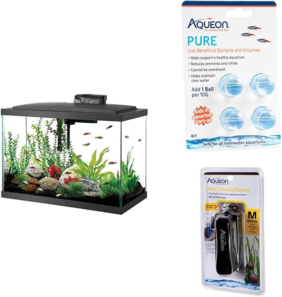 Aqueon Aquarium Starter Kit with LED Lighting 20 High with