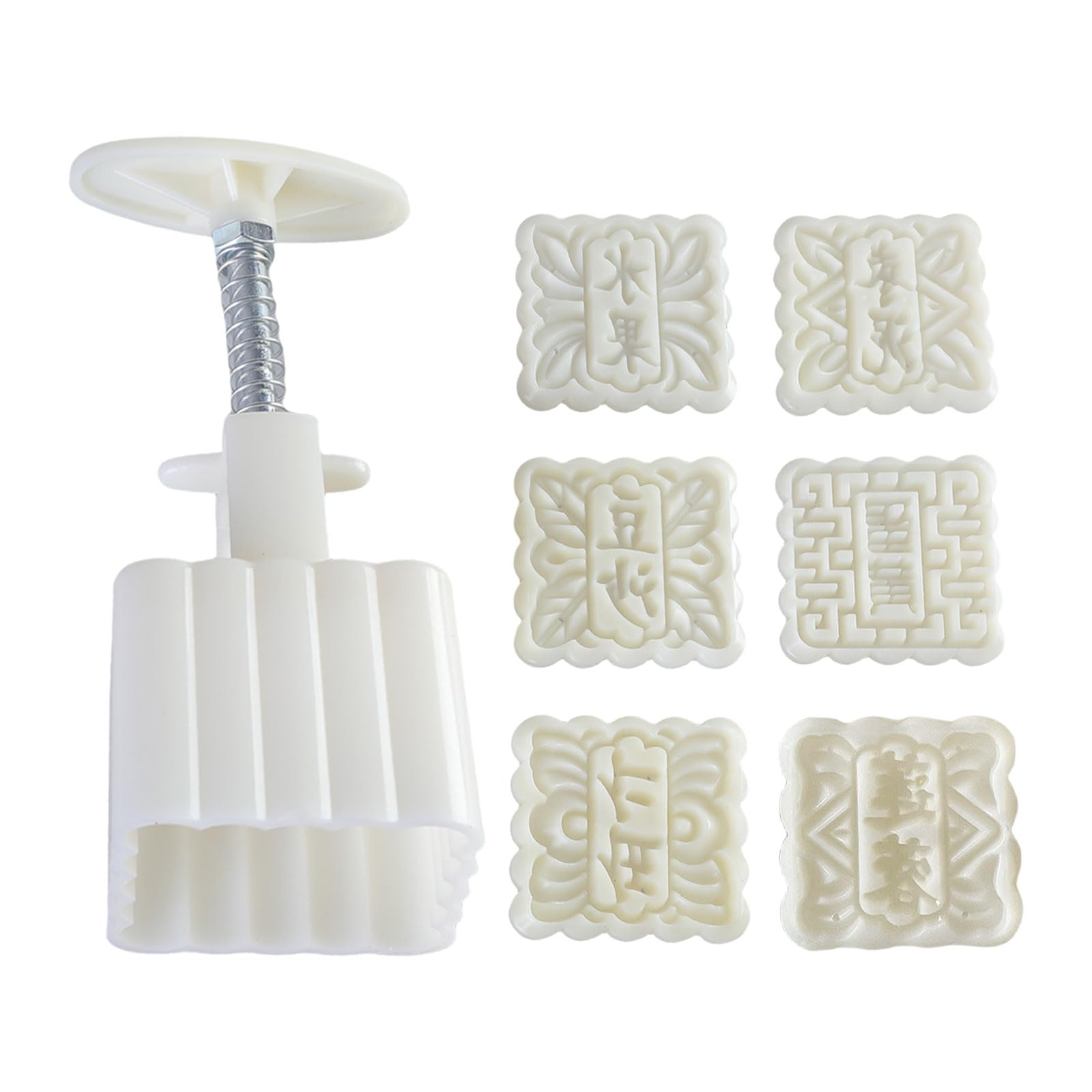 Kalttoy Dessert Molds Dessert Pressing Tool Chinese Characters Shape Pastries Tool ABS Texture Pastries Baking Supplies Molds