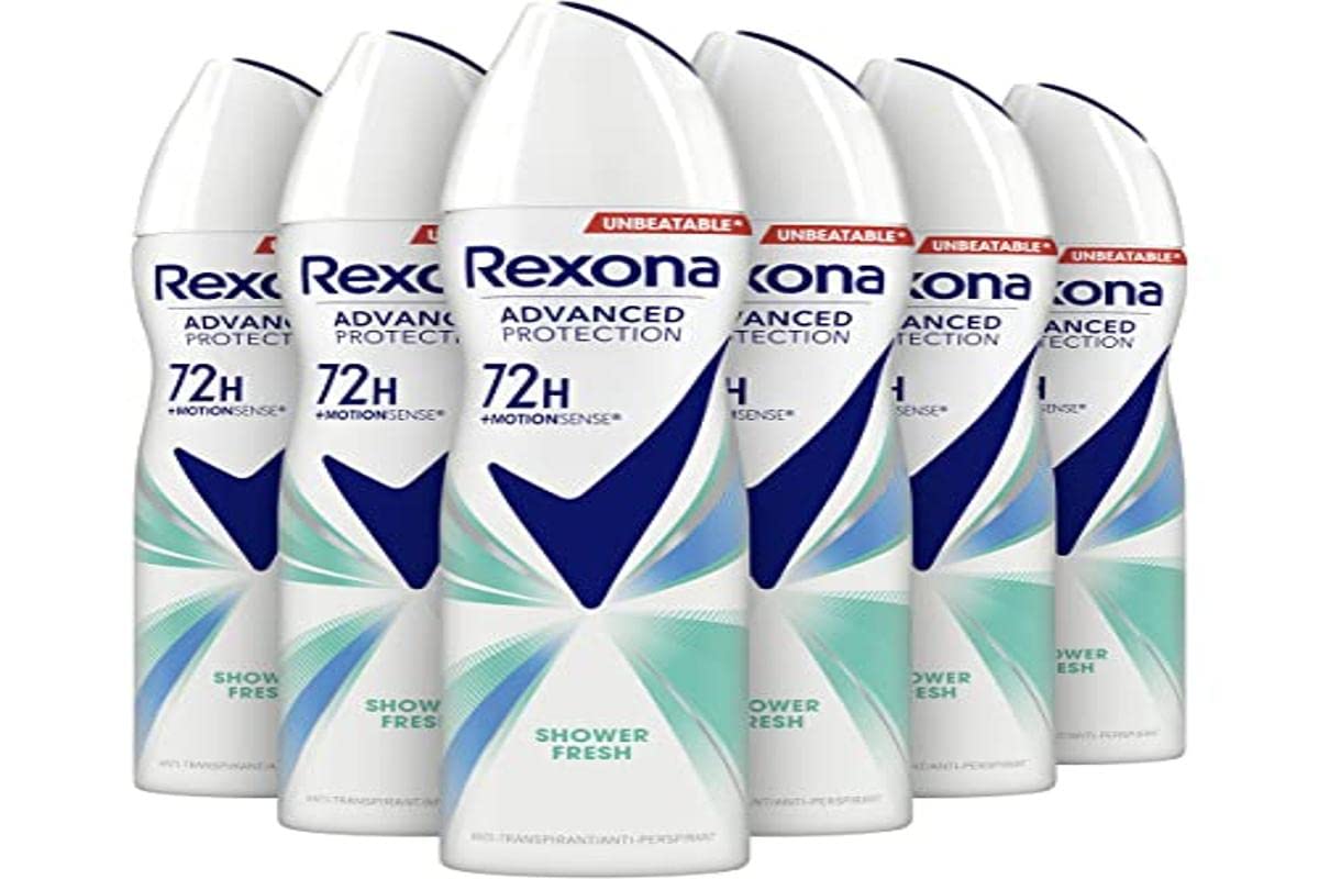 Rexona 72H Advanced Protection Deodorant Spray Shower Fresh - 6 x 150 ml