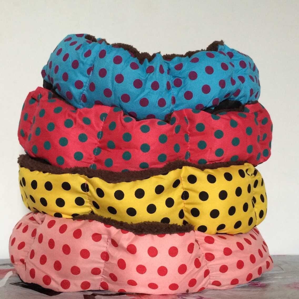 legowisko dla psa legowisko dla kota Legowisko Dla Psa Cute Doghouse Mata Z Nadrukiem W Kropki Legowisko Dla Kota Pet Cathouse Legowisko Dla Psa Pet Supplies Łóżko dla Psa Łóżko dla Kota (Color : D,