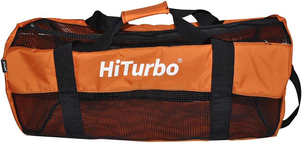 Hiturbo Mesh Dive Duffel Bag: 100L Scuba Gear Bags for Diving, Snorkeling, Freediving and Swimming - Travel Beach Pool Water Sports Equipment Bag with Shoulder Strap - Image 4