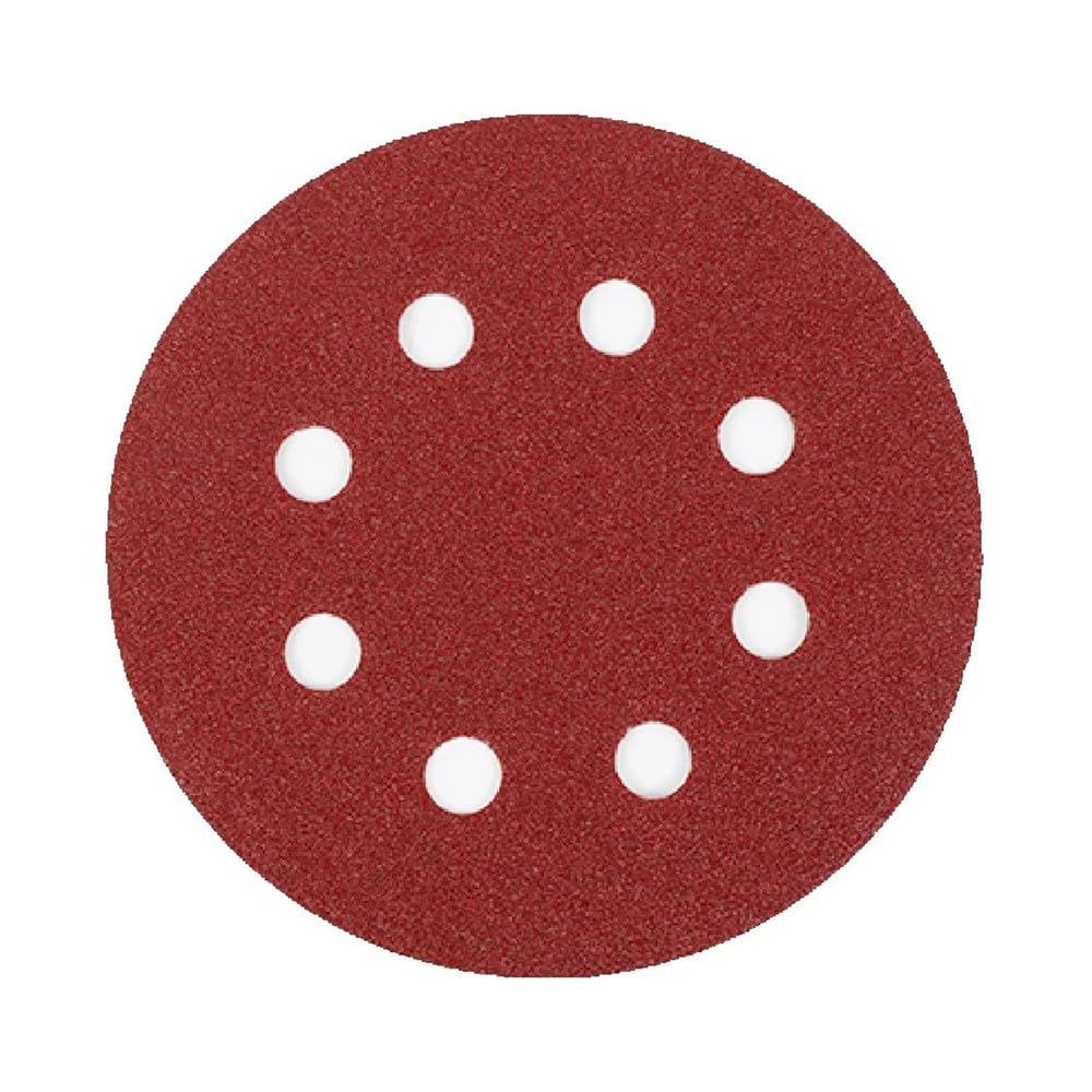 100 szt. 8 otworów 125 mm papier ścierny do obróbki drewna metalowy dysk ścierny narzędzie polerujące 60/150/1000 tarcze ścierne, 60,320,H