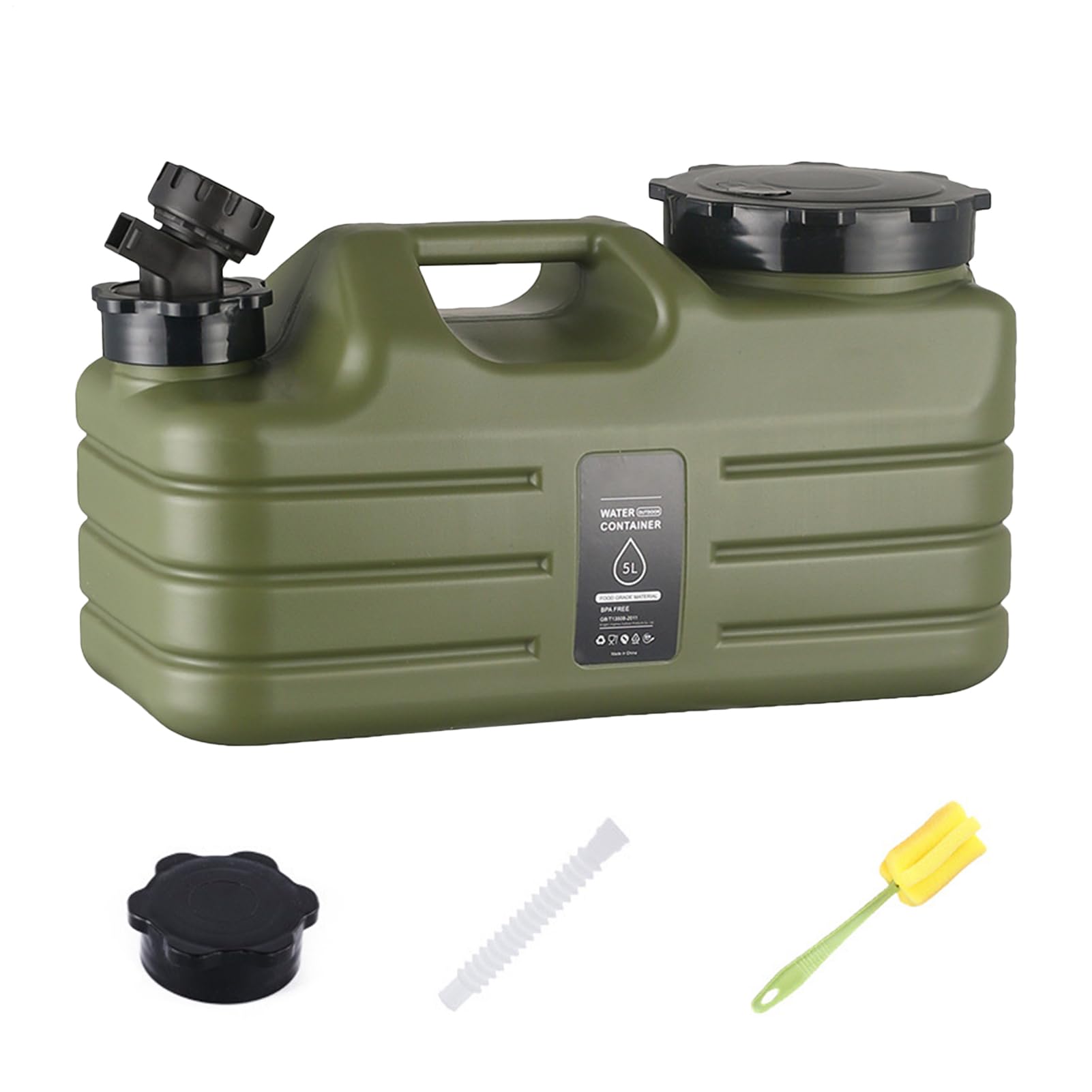 5L Contenitore Per Acqua Da Con Rubinetto, Serbatoio D'acqua Da Campeggio, 31x13,7x17 Cm Campeggio Tanica Acqua, Serbatoio Per Acqua Potabile, Secchio Per Bere All'aperto, Escursionismo