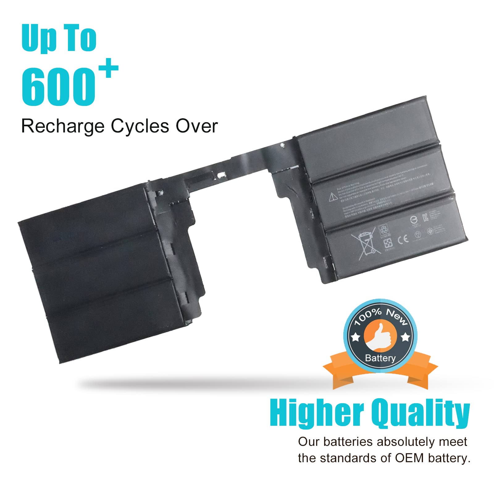 TsuLin G3HTA041H G3HTA040H Keyboard Battery for Microsoft Surface Book 2 (15-Inch, Model 1793) Performance Base Series Laptop 11.36V 62.2Wh 5473mAh- with Tools