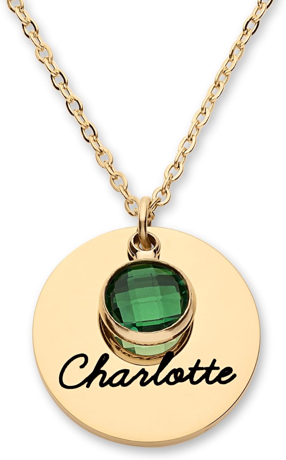 Personalized Birthstone Name Necklace for Mom Daughter Wife Girlfriend Grandma, Custom Engraved Family Jewelry, Two Three Children, Mother's Day Christmas Birthday Gift for Women, 18k Gold Silver Rose