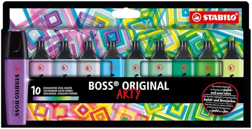 STABILO - Textmarker - BOSS ORIGINAL - ARTY - 10er Pack - kalte Farben