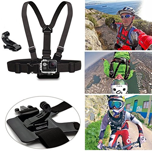 Image of Action Pro Accessories Kit Compatible with GoPro-13 /12 /11 /10 /9 /8 /7 /6 /5 /4 /3+Session /SJ4000 /SJ5000 /SJ6 /Xiaomi /Yi /4k /Eken and Other Action Camera
