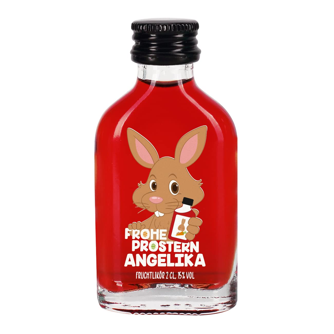 Herz & Heim® Likör mit Namensaufdruck-Frohe Prostern- Frucht