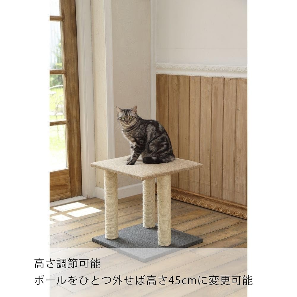 Amazon | カインズ(CAINZ) 爪とぎロングポール 3本 幅44cm 奥行44cm 高