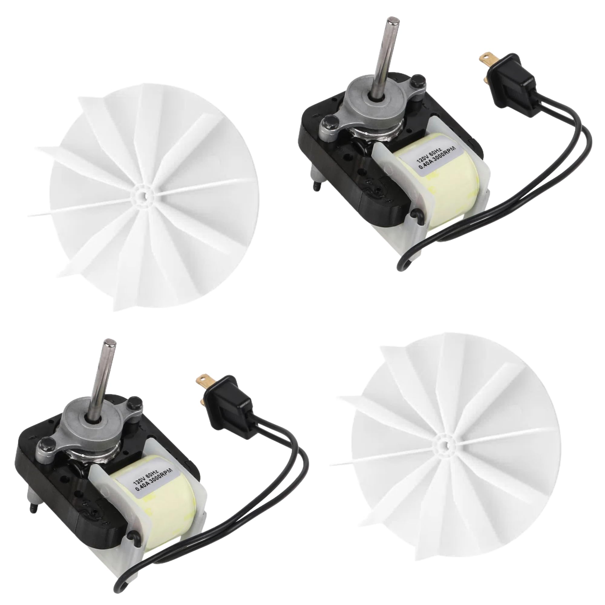 Ventilador de ventilación de baño, motores eléctricos, 120 V, repuesto para Ventorola SM550, paquete de 2