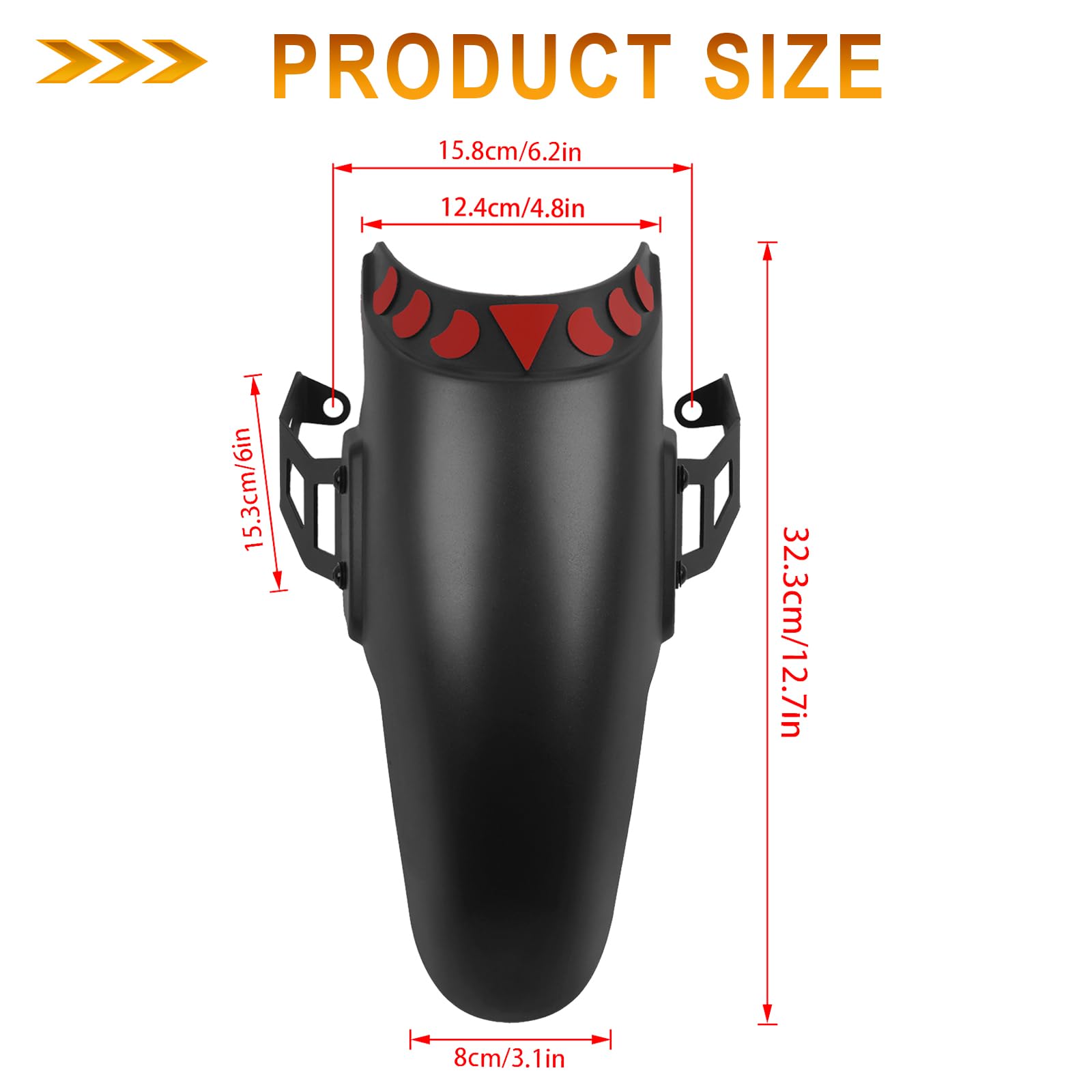 Motorcycle Front Fender Extender For Triumph Tiger 1200 Rally Pro/Explorer 2022-2023 - ABS Plastic Mudguard