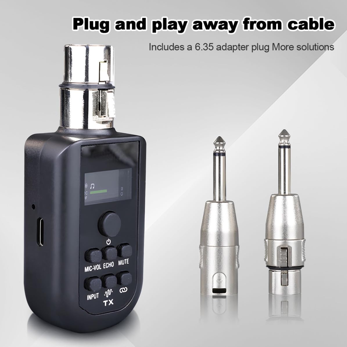 Sistema Microfono Wireless Xlr Trasmettitore e Ricevitore, Compatibilità Versatile, Supporta Fino a 20 Frequenze, Materiale Abs, per Apparecchiature di Registrazione Audio