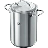 Zwilling ツヴィリング 「 ツインスペシャル パスタ&ベジタブルクッカー 」 ステンレス パスタ鍋 4.5L IH対応 【日本正規販売品 】 40990-005 シルバー (外寸)幅171×奥行239×高さ233mm
