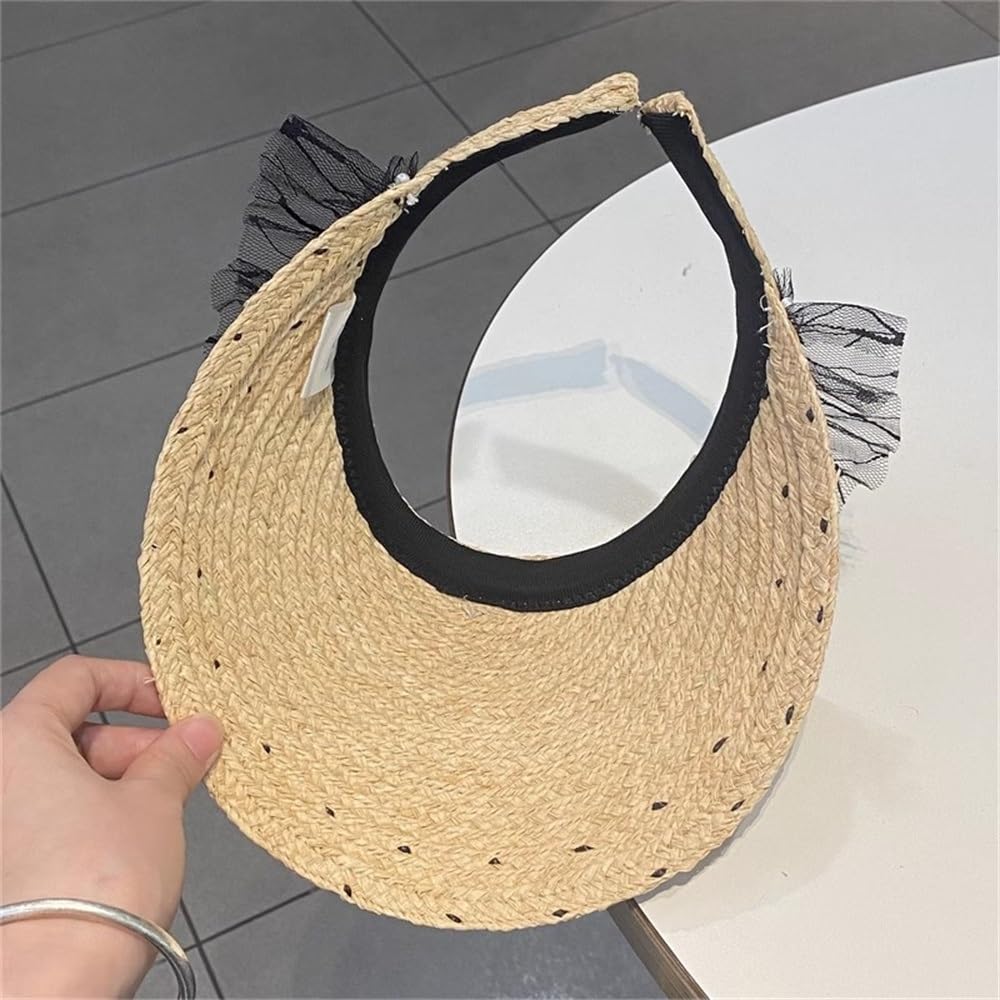 Casquette Visière Chapeau de Plage d'été for Femme, Protection Solaire for Le Visage