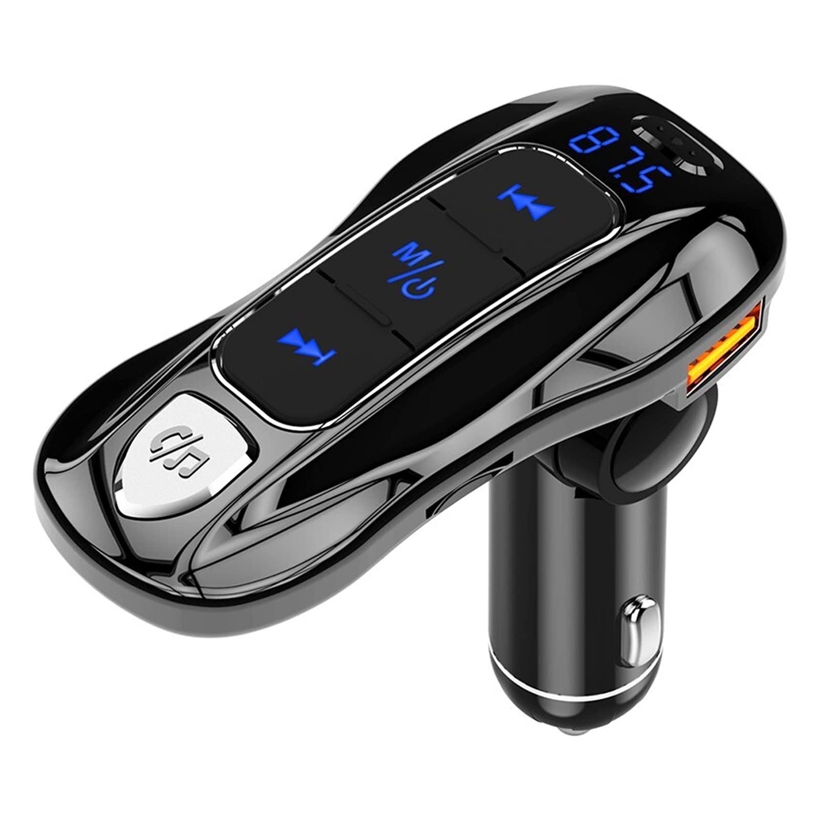 Adattatore Audio Bluetooth. Auto Pieghevole FM. Trasmettitore Bluetooth Bluetooth 5.0 MP3. Lettore Musicale PD3.0. Ricarica Rapida TF. Adattatore Radio Automatico Disco u Disco