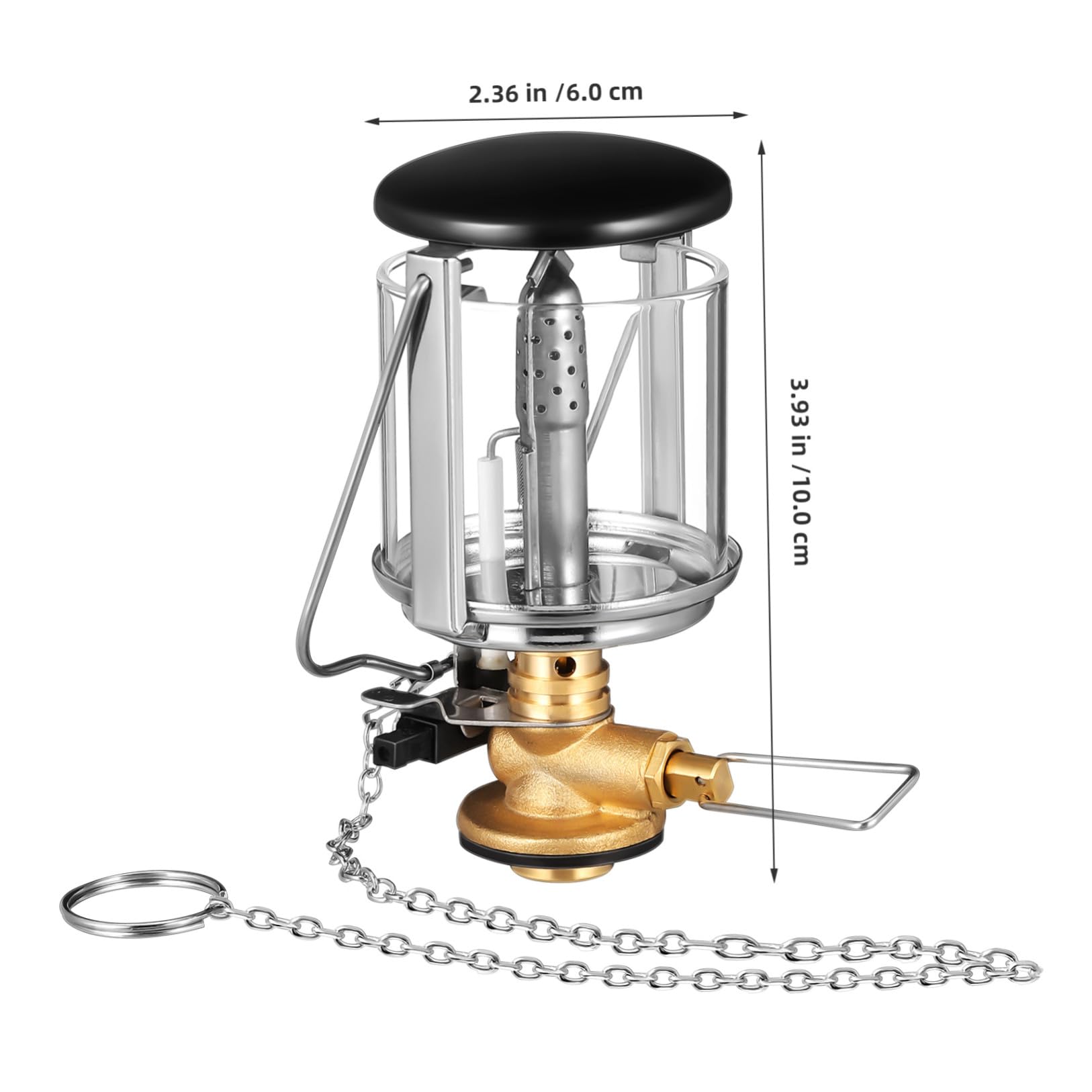 WOONEKY Lanterna a Gas da Campeggio Lampada da Campeggio Gas Rame Nylon e Plastica Acciaio Inossidabile Illuminazione