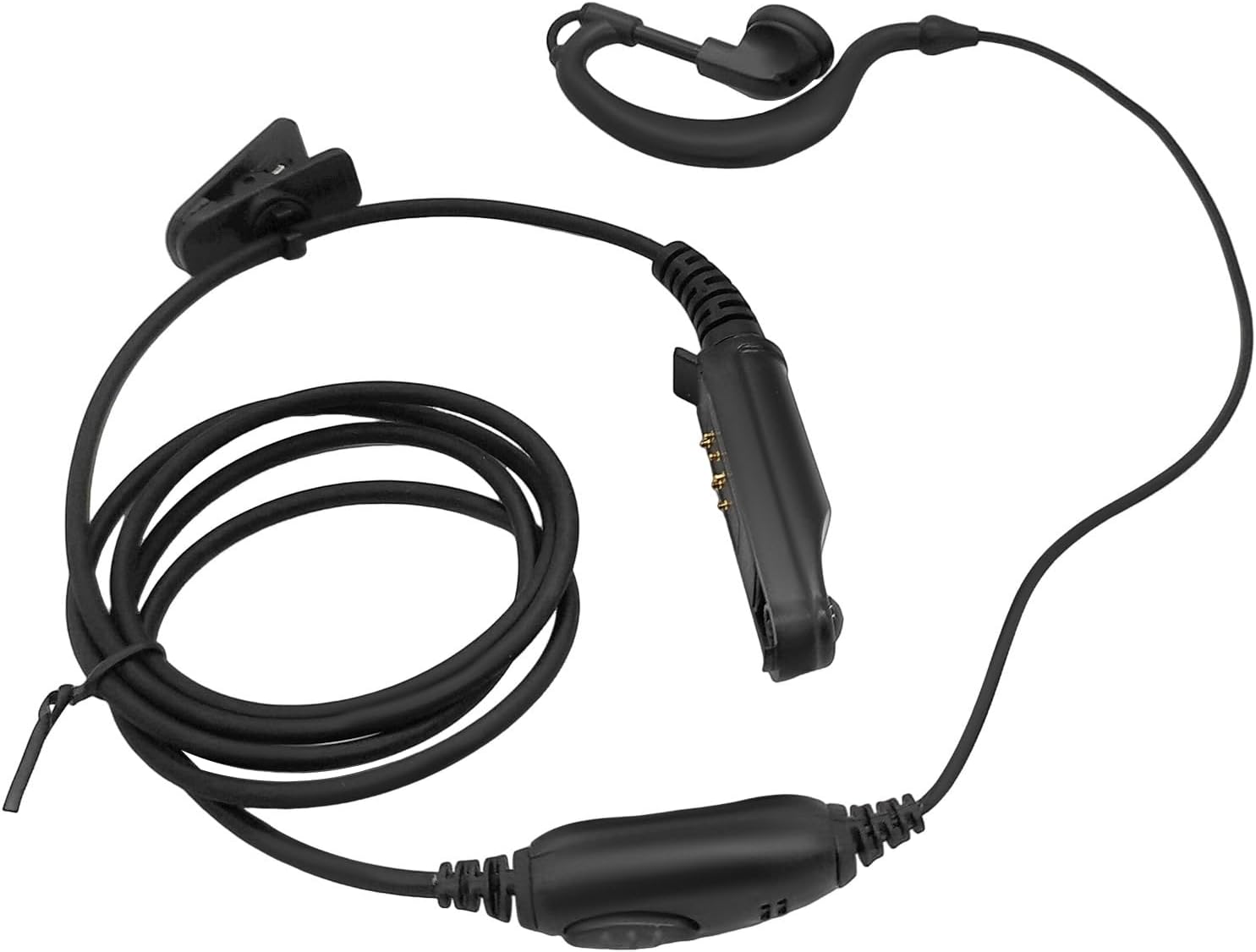 Covert Acoustic Tube Earpiece Headset with Mic Secure Surveillance Ear Piece Compatible with Baofeng UV-9R Plus BF-9700 A58 UV-XR 5S GT3WP Two-Way Radio