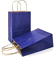 Vista 11 de AZOWA Bolsas de regalo Mini bolsas de papel kraft con asas (4 x 2.4 x 6 pulgadas, negras, 25 unidades)