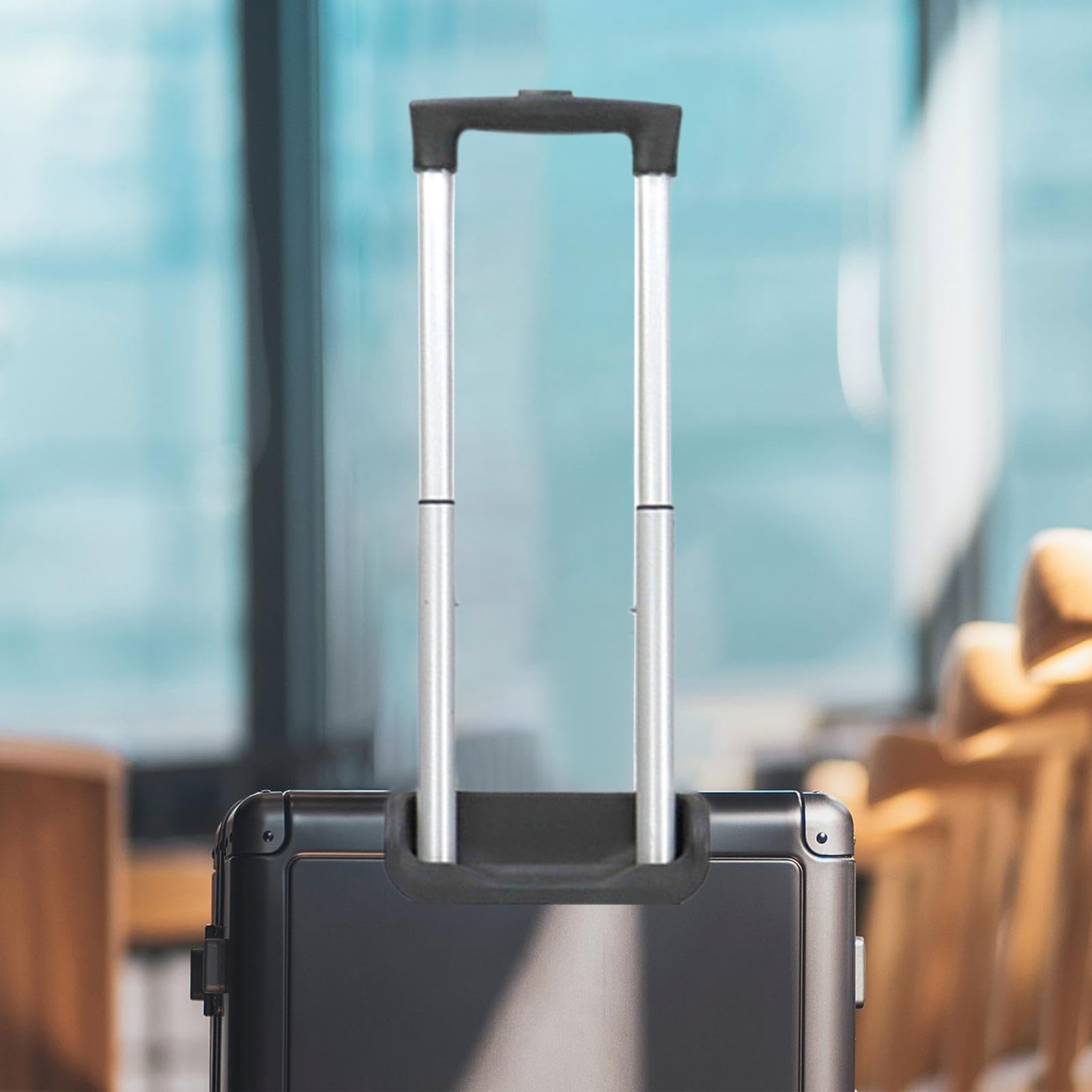 Maniglia telescopica per valigia, asta di trascinamento per bagagli da viaggio Installazione semplice Sostituzione di ricambio Asta di trascinamento