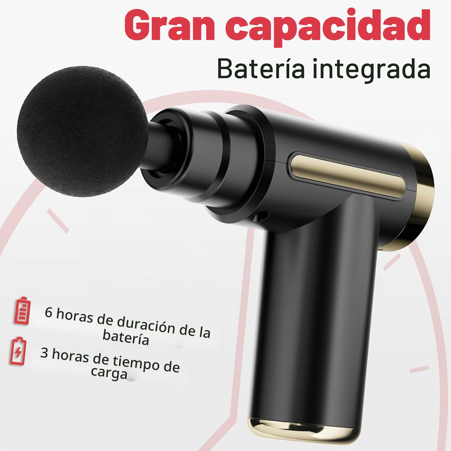 Cotsoco Pistola de masaje, Pistola de masaje muscular, Masajeador de percusión muscular con 4 cabezales de masaje, Pistola masajeadora para piernas, espalda, hombros y cuello, gran regalo.