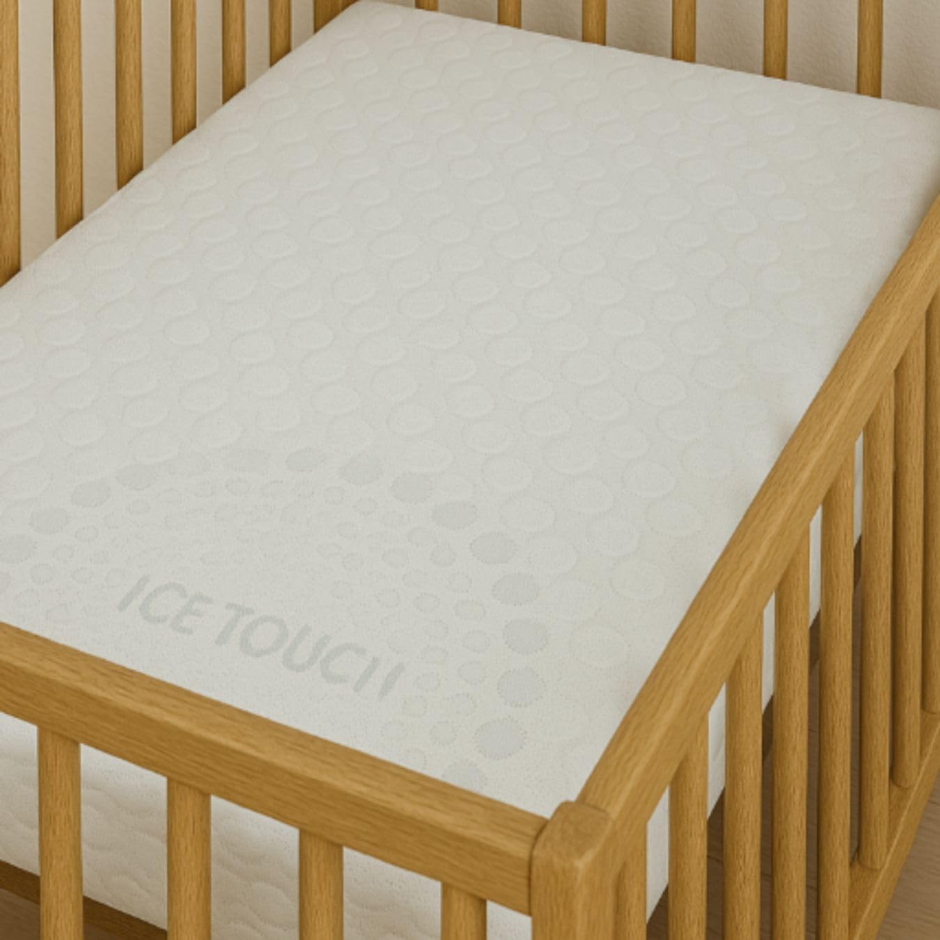 Easy Dort Matelas bébé 44x81 cm | Berceau ou lit bébé | Fabriqué en France | Été & Hiver | Double Face | Très Confortable | Housse en Bambou | Blanc