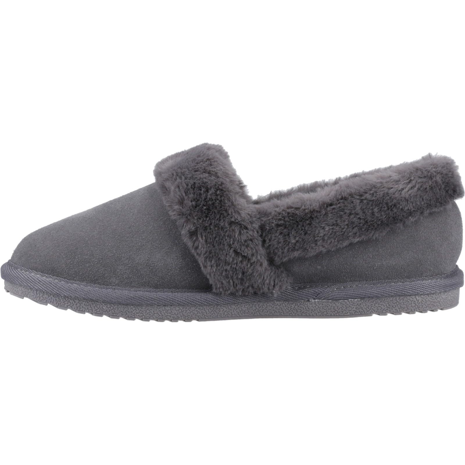 Hush Puppies Female Ariel Slipper, Grey, 5