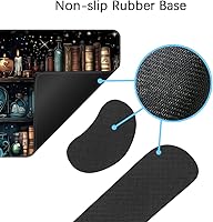 Vista 71 de MIBITRI Juego de alfombrillas para mouse y teclado, alfombrilla de mouse extendida para juegos + soporte ergonómico para reposamuñecas para teclado