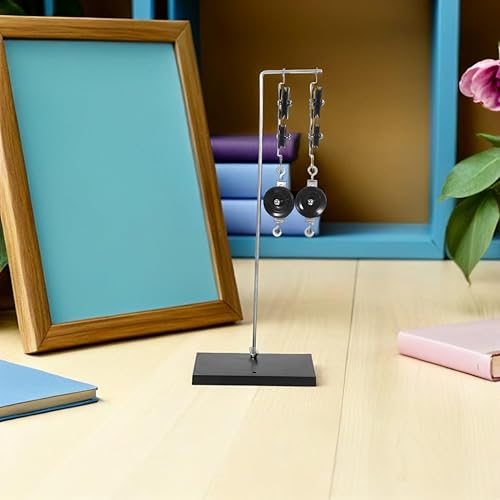 Miniatura 7 de iplusmile Juego de bloques de polea de laboratorio de física, experimentos, bloques de polea con soporte y cuerda para clase de ciencias, escuela,