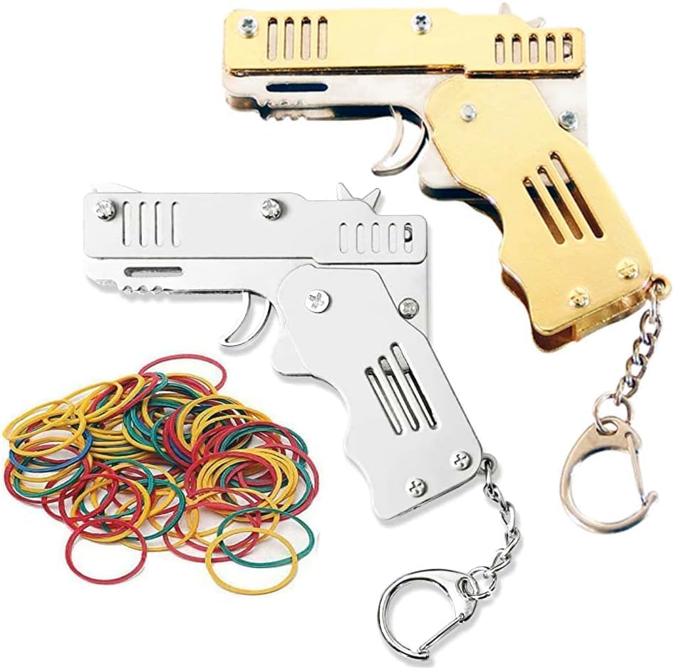 2pcs mini oro dragón goma banda pistola metal plegable llavero nuevas e interesantes goma banda juguete pistola al aire libre regalo fiesta 2pcs mini oro dragón goma banda pistola metal plegable llavero nuevas e interesantes goma banda juguete pistola al aire libre regalo fiesta