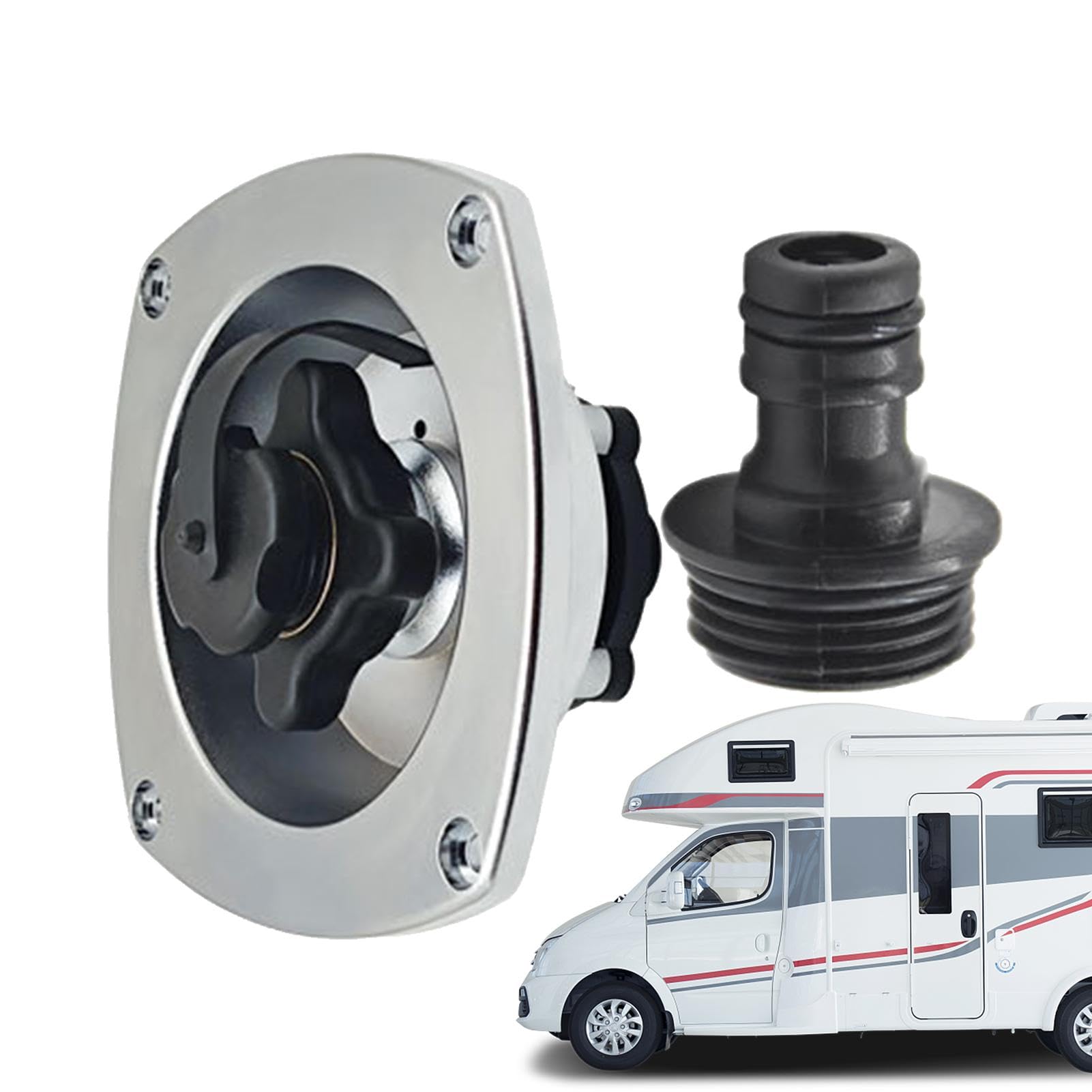 Raccord d'eau de ville pour camping-car, entrée d'eau régulée par pression – Raccord d'entrée d'eau pour camping-car, vanne d'entrée d'eau, régulateur de pression d'eau pour marine, bateau,