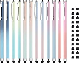 Stylus Pens for Touch Screens 12 Pack Linfanc Stylus Pen for iPad High Sensitivity and Precision Capacitive Stylus Pen for iPhone All Touch Screens Devices, Extra 24 Replacement Tips