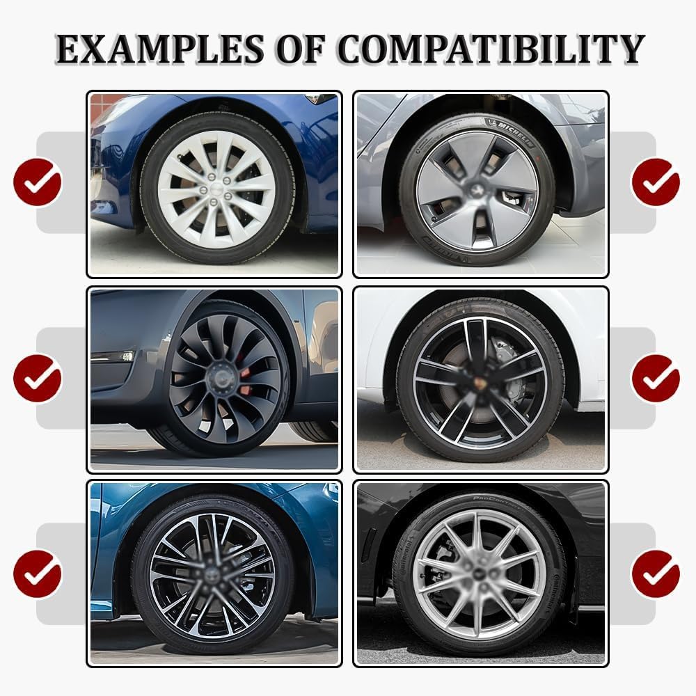 WYWY Protector de Llantas de Aleación Premium, 4Pcs Aro de Protección Universal Anti-Arañazos para Seguridad y Estilo(Black,18inch)