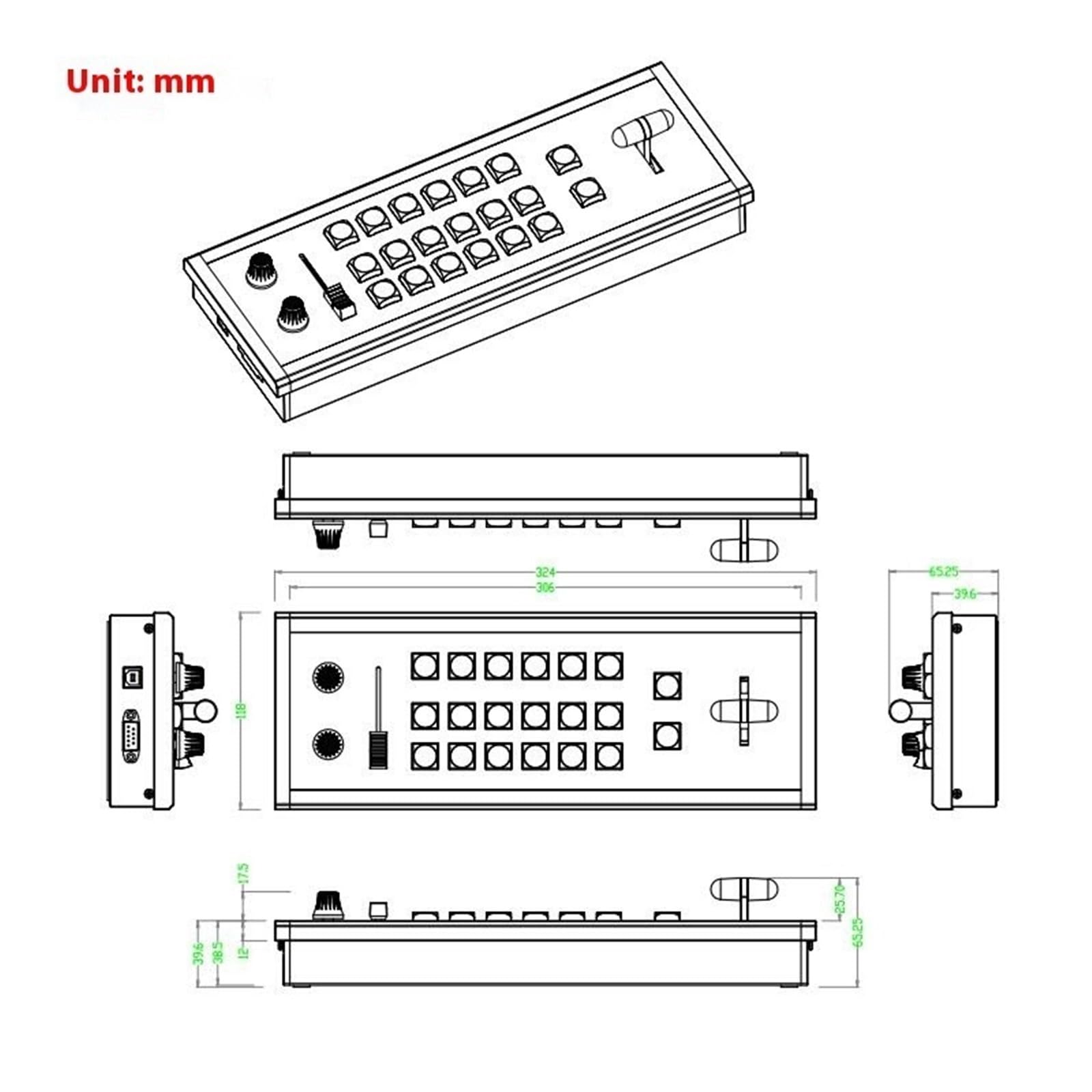 Przełącznik SMC755-VMIX do transmisji na żywo, stacja nagrywania Artifact MIDI Keyboard Director