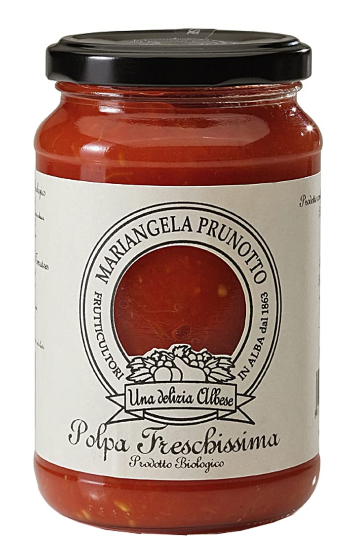 Mariangela Prunotto - Una Delizia Albese - Frutticultori In Alba Dal 1864 Azienda Agricola - Polpa Freschissima Biologica di Pomodoro 12 vasetti da 340 g (12x340g)