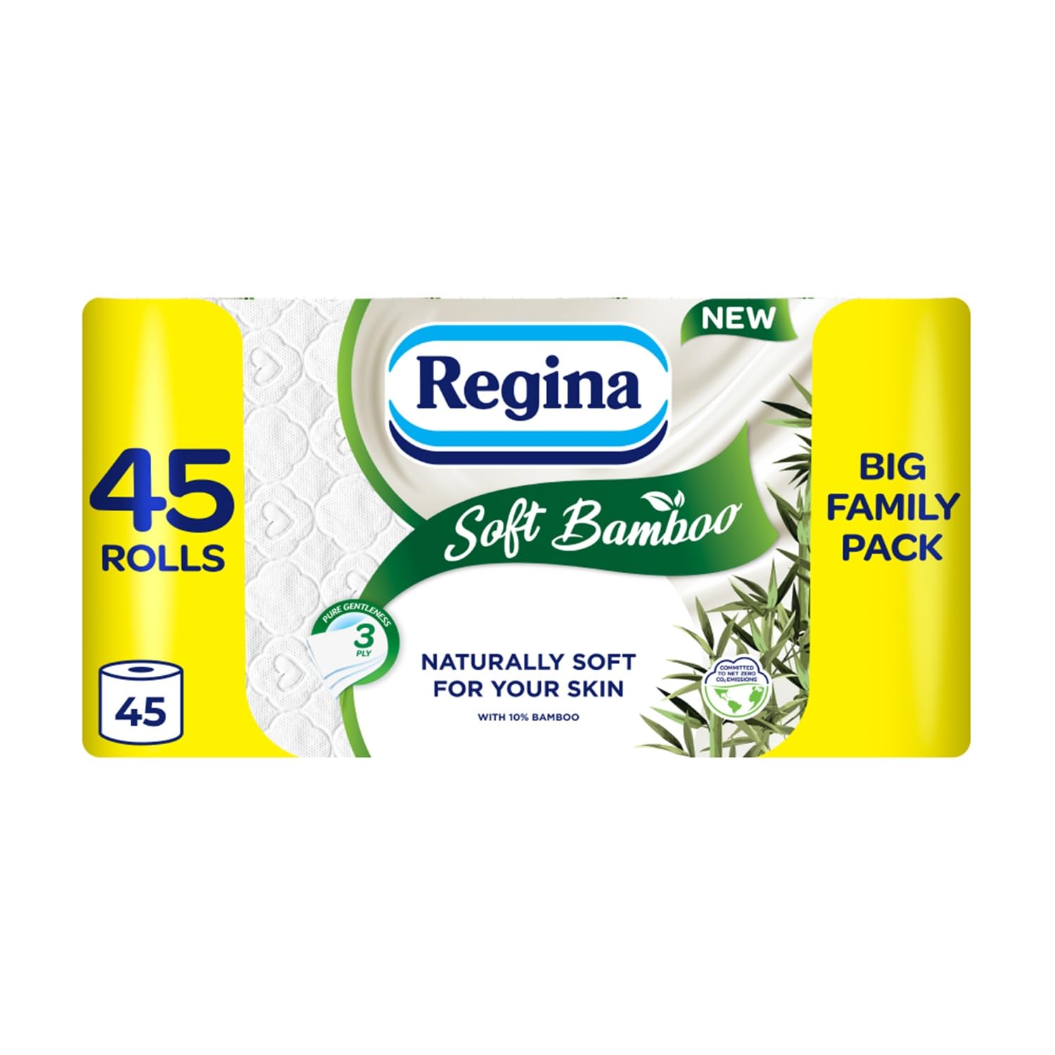 Regina Soft Bamboo Toilet Roll 3Ply (5x9 Rolls)