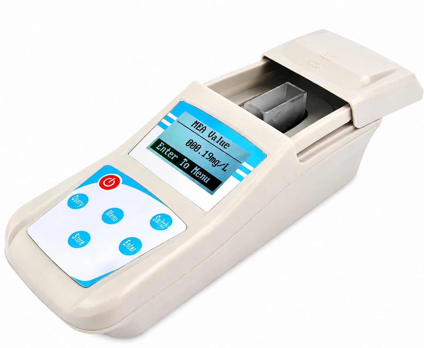 Tester di qualità dell'acqua di cloro residuo, 0-5,00 mg/L pH e Cl2 Meter | Risoluzione 0,01 mg/L, memorizza fino a 10 letture, fornito con una custodia per test ospedalieri e di laboratorio.