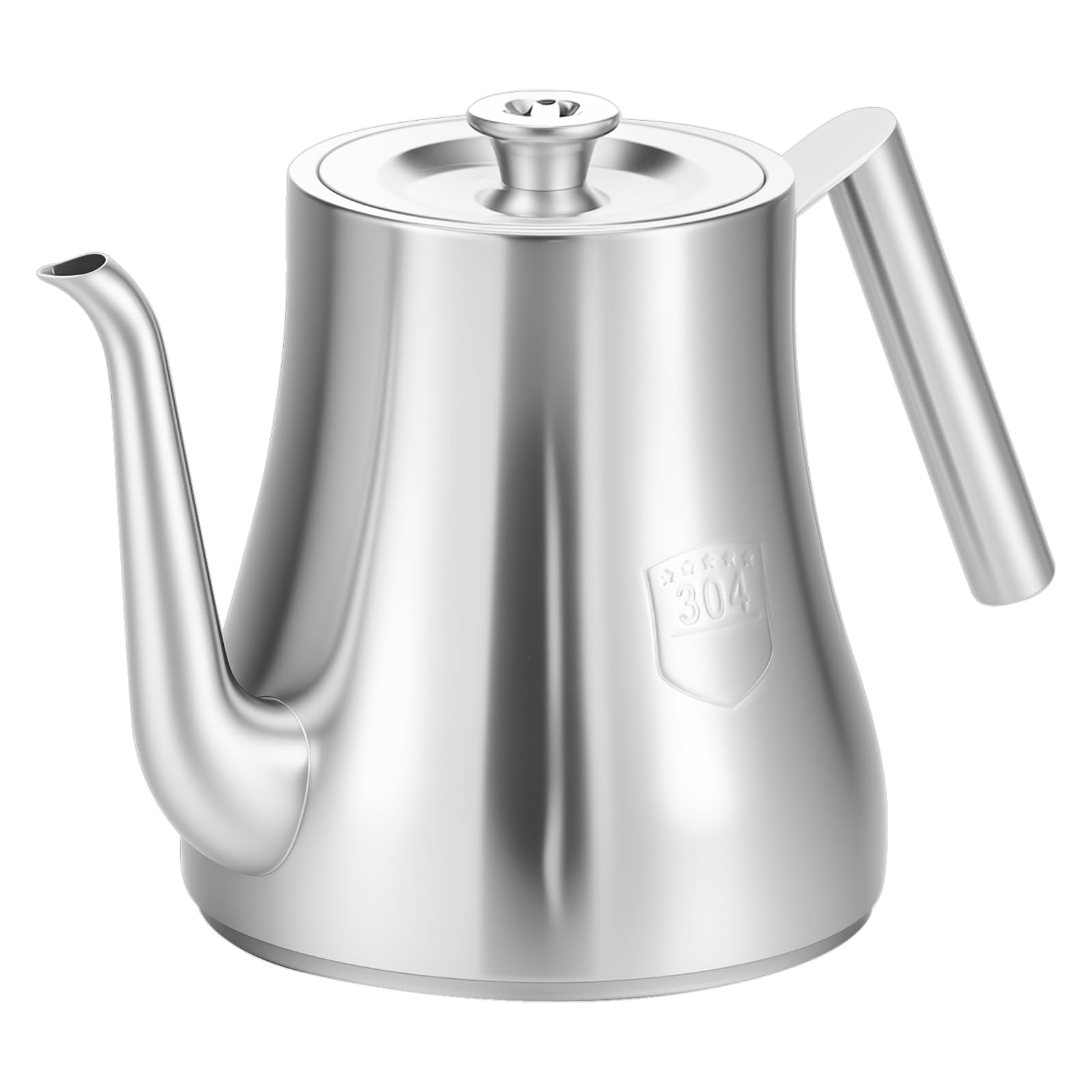 Bule de chá de aço inoxidável de 2000 ml com infusor removível, fogão e micro-ondas,