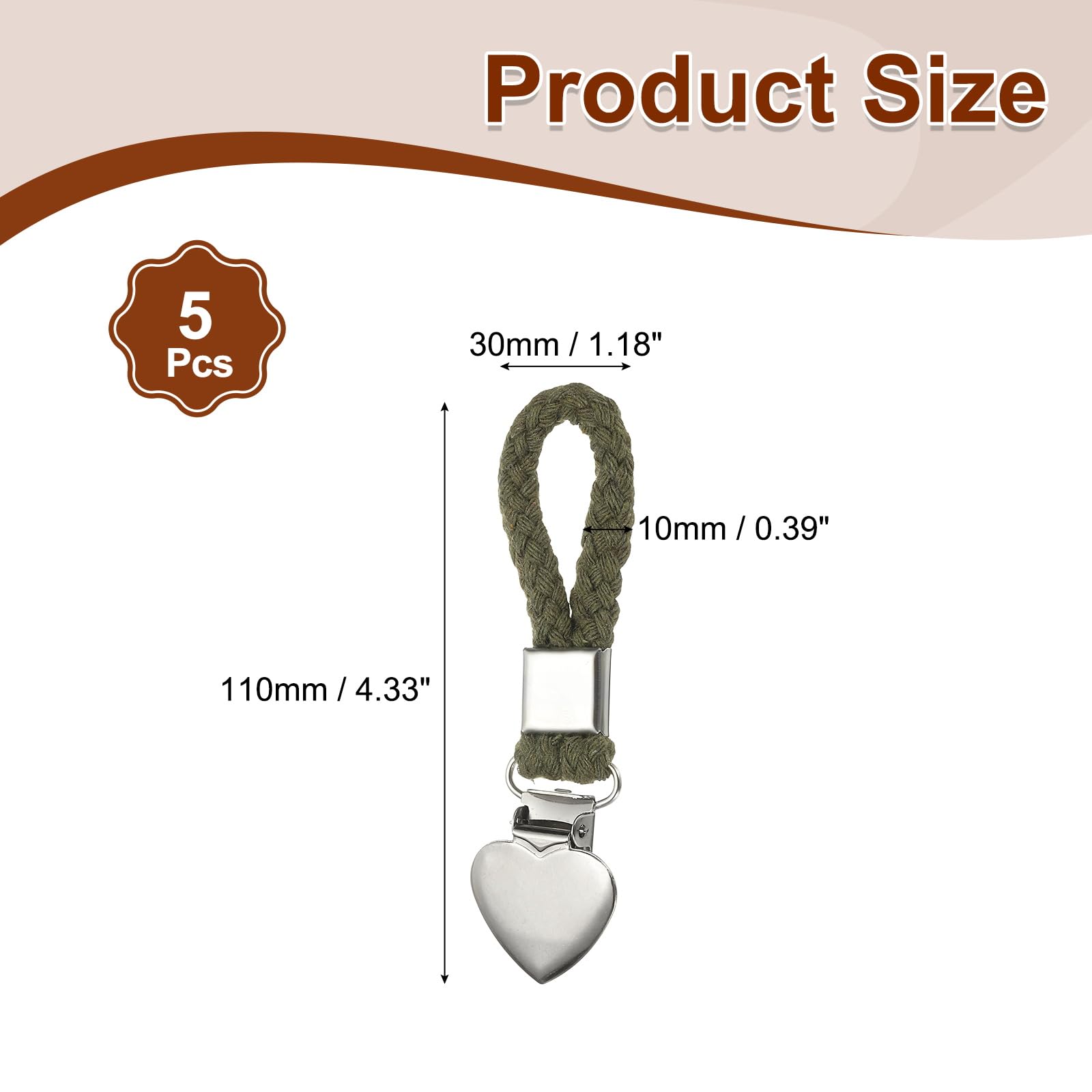 PATIKIL 5 Pcs Hanging Tea Towel Clips - Image 2