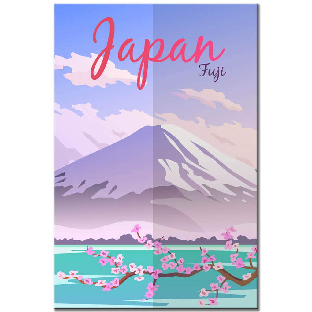Amazon.co.jp: 富士山 冷蔵庫マグネット 日本ヴィンテージポスター