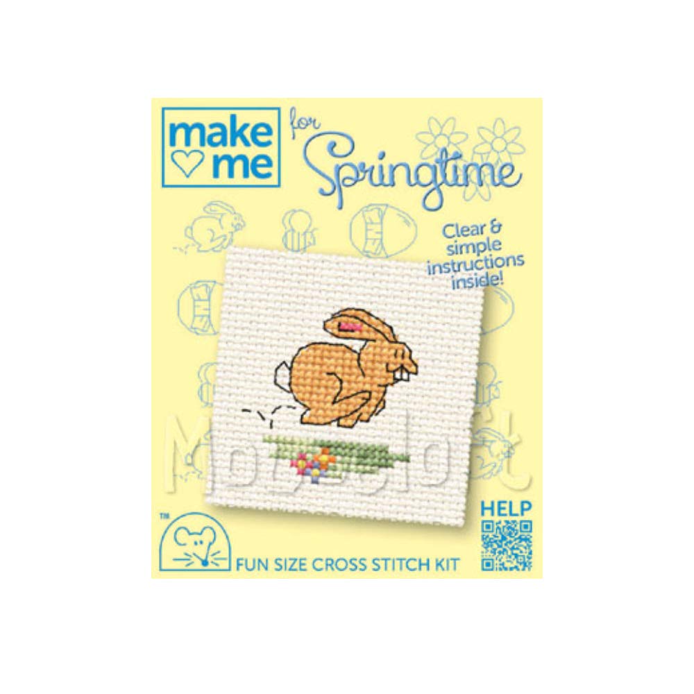Mouseloft Mini Counted Cross Stitch Kits Make me for Springtime - Bunny