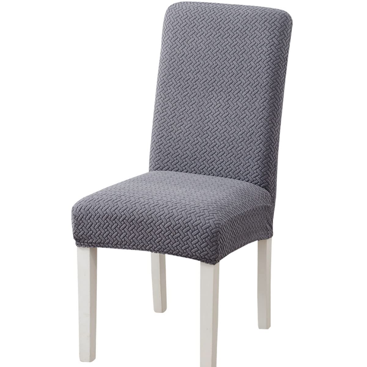 Housse de chaise extensible lot de 4 pour protéger et rénover une assise de cuisine