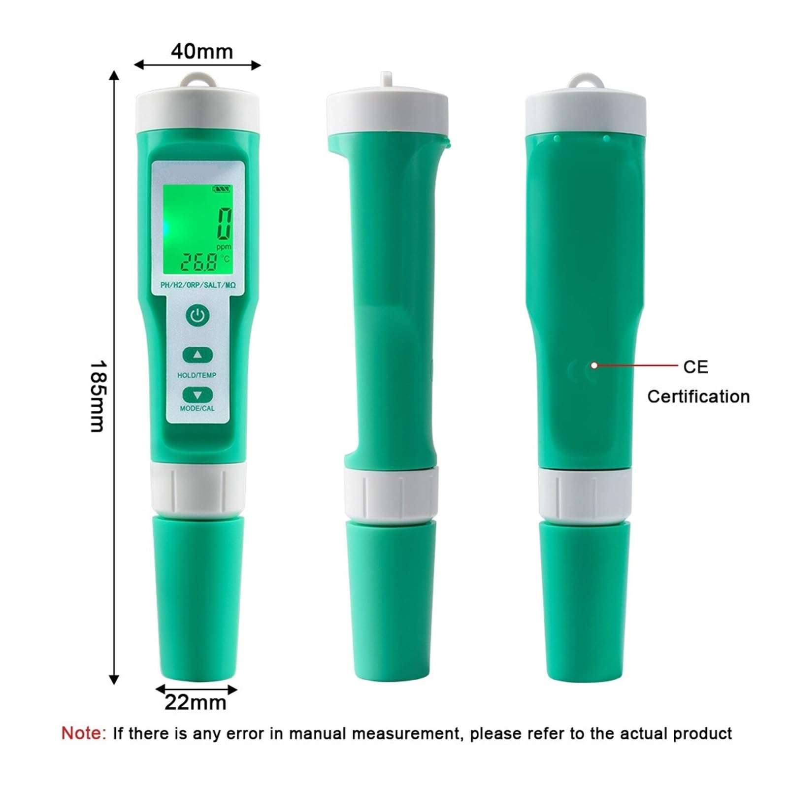 10 W 1 PH/EC/TDS/ORP/H2/żyzne/zasolenie/SG/oporność/temperatura Miernik Jakości Wody Cyfrowy Wielofunkcyjny Tester Do Akwariów Szybkie I DokłAdne Wykrywanie