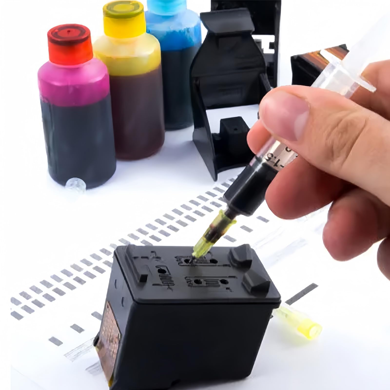 Paquete de 100 accesorios de dispensación de laboratorio de 32 Ga de 4 mm para medir, rellenar tintas