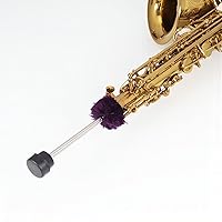 Vista 5 de Cepillo de limpieza para saxofón alto, limpiador de plumero, herramienta de mantenimiento, longitud estirable de 3 secciones