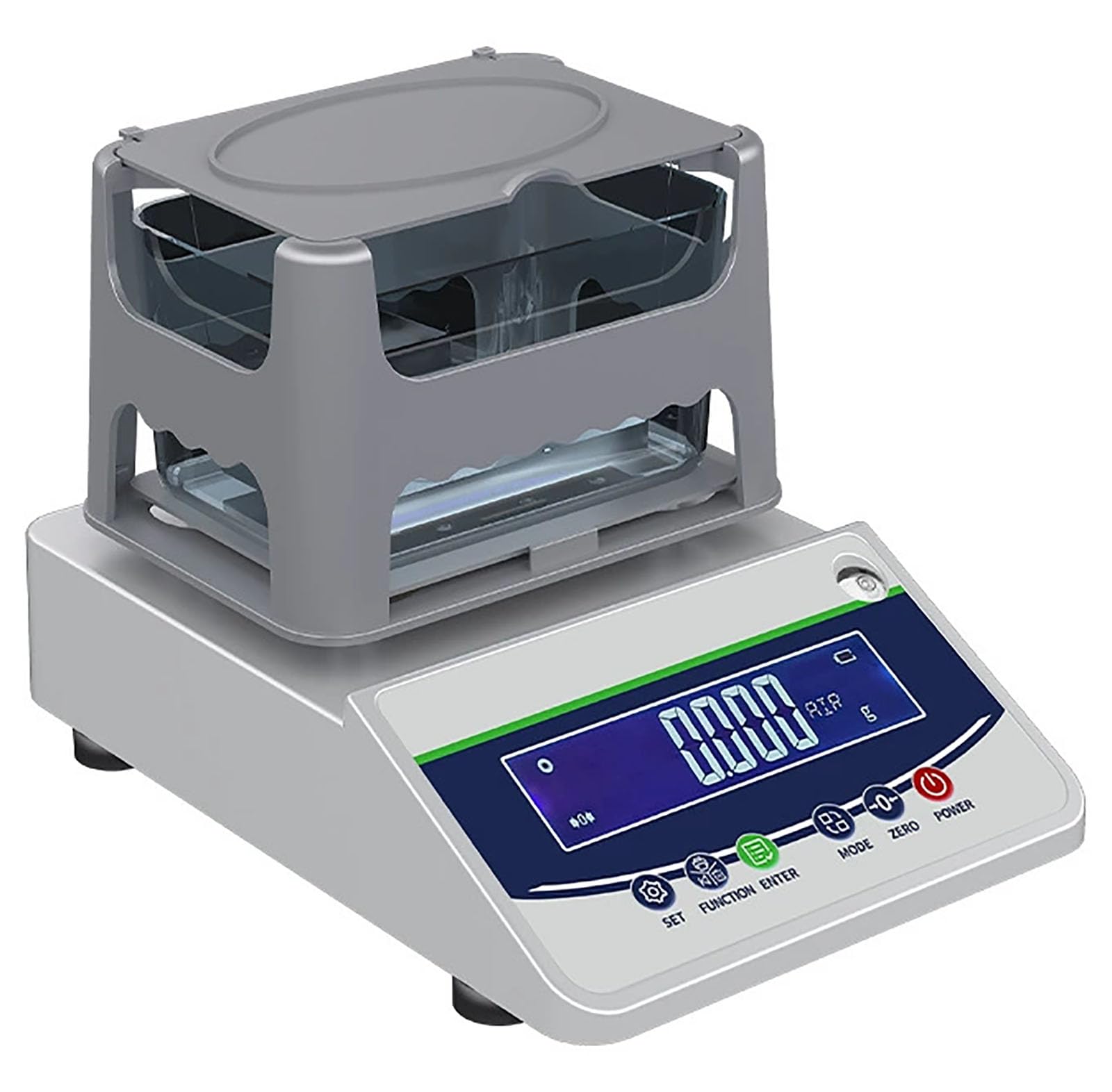 FXNFXLA High Precision Solid Density Tester, Purity Tester & Analyser, Lab-Grade Density Measurement with LCD Display, Built-in Battery, High-Precision Sensorss 620g/0.01g/cm3